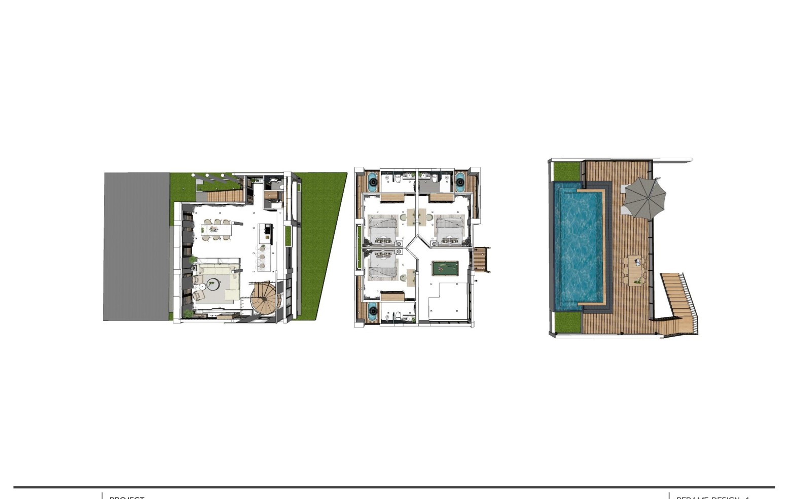 Combined floor plan overview